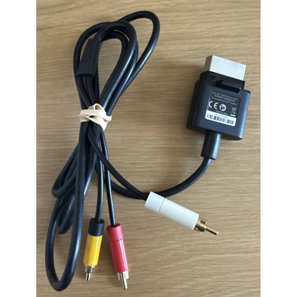 Genuine‎ Official OEM Microsoft XBOX 360 Composite AV Cable X821376-002